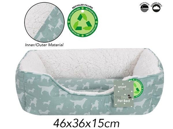 Sweet Dreams Dog Print Pet Bed - Small