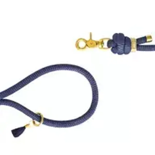 Laisse bandoulière paracorde pour chien "Bleu marine"