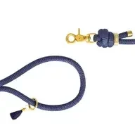 Laisse bandoulière paracorde pour chien "Bleu marine"