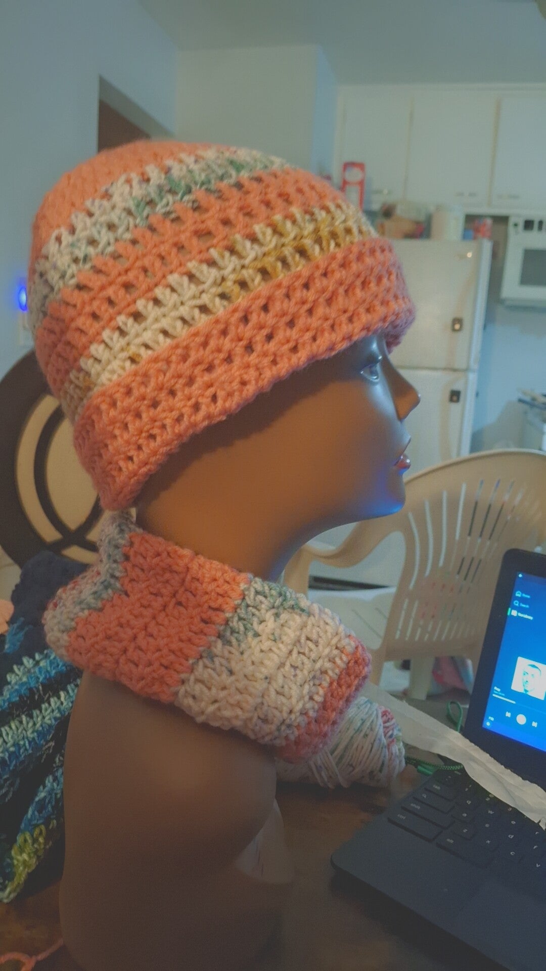 Hats and halo scarf set