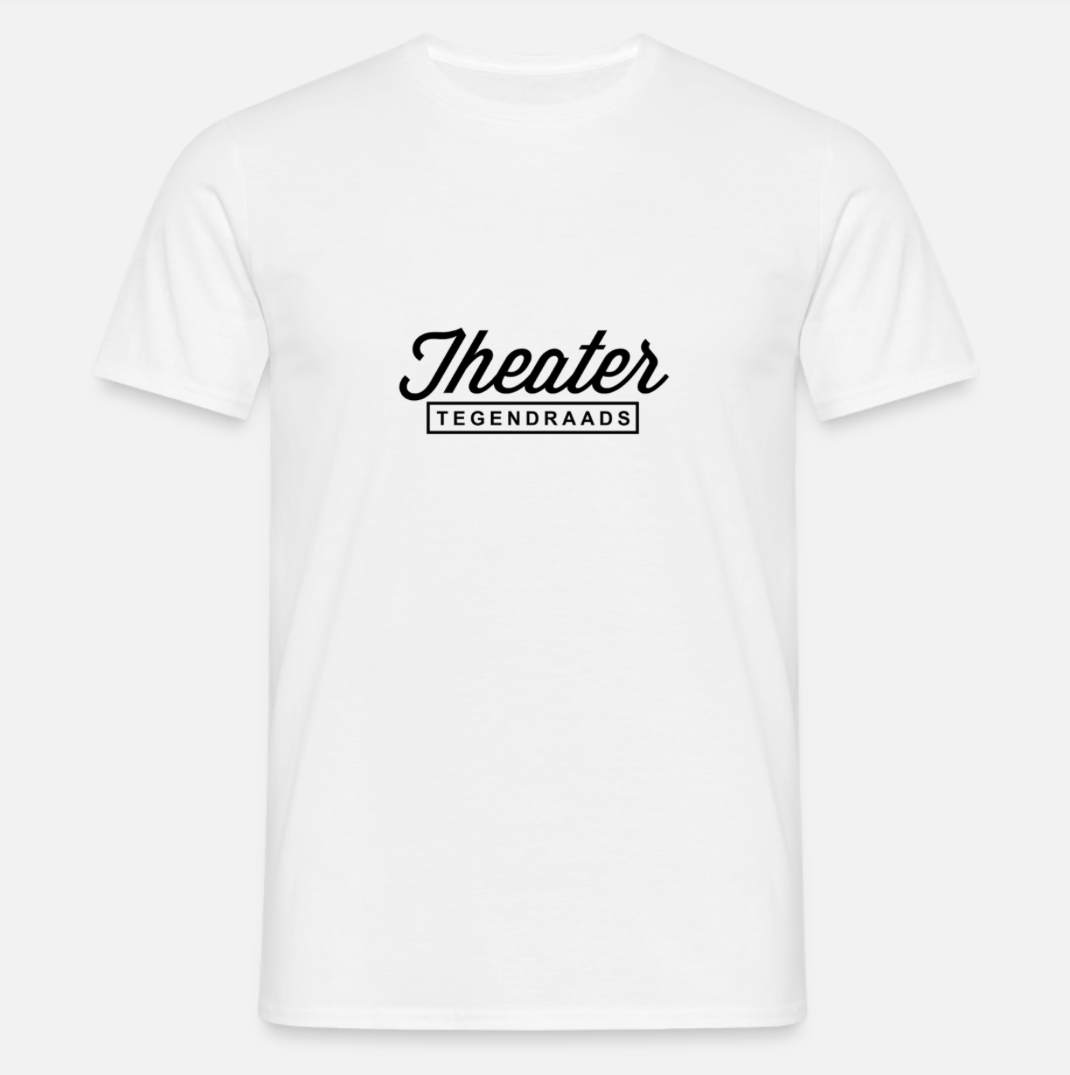 T-Shirt met logo wit