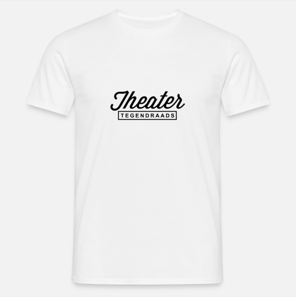 T-Shirt met logo wit