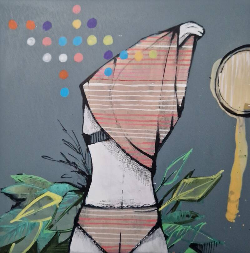 LAYER 38 Tegel 14,8cm X 14,8cm 	Prijs: € 80,00