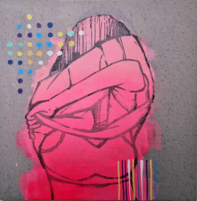 LAYER 39 Tegel 14,8cm X 14,8cm 	Prijs: € 80,00