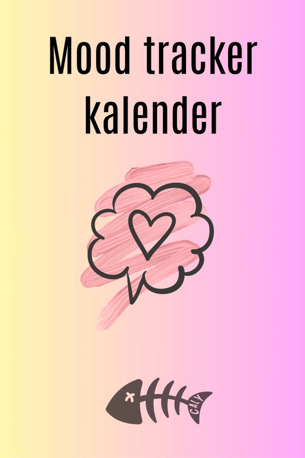 Digitale mood tracker kalender