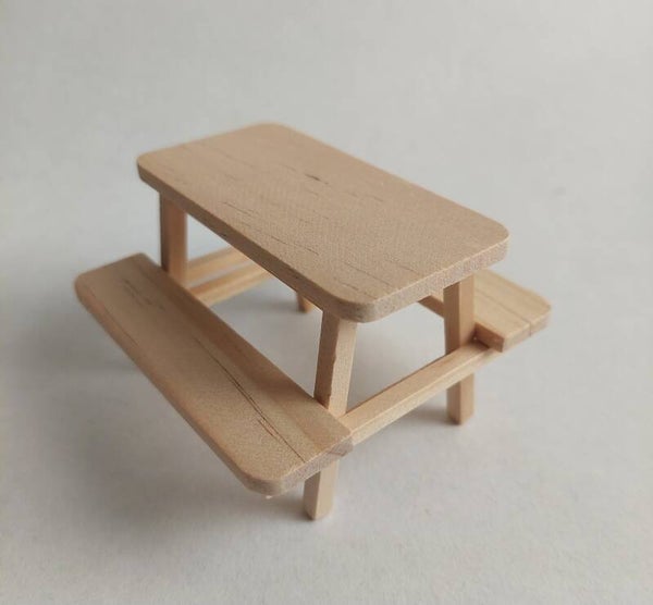 Houten picknickbank