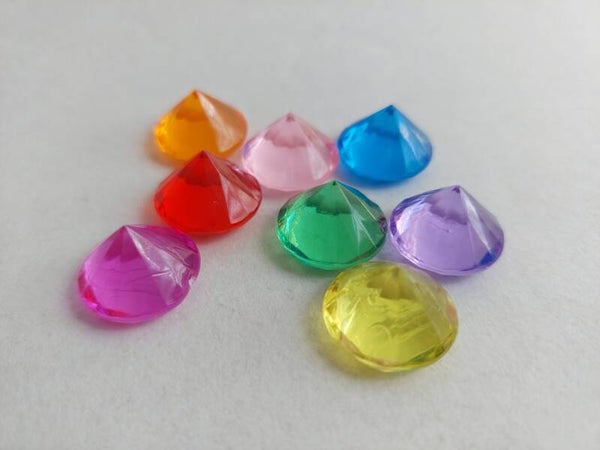 Gekleurde diamanten 8 stuks