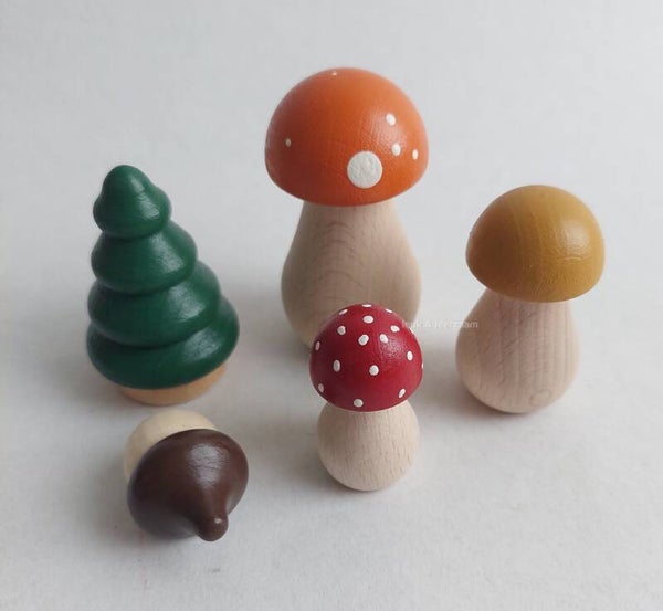 Houten herfstset
