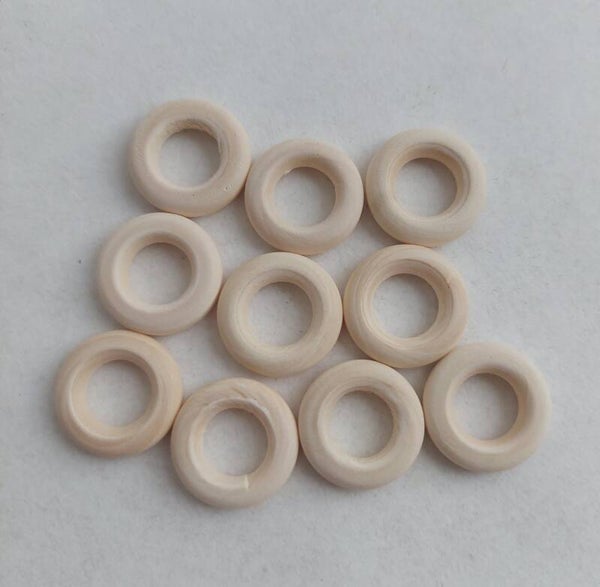 Houten ring 1.5 10 stuks