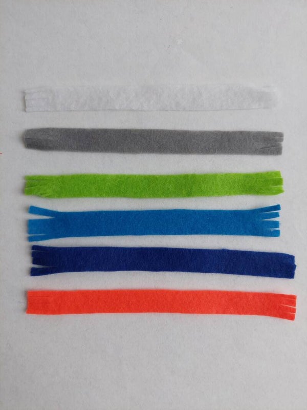 Per stuk: vilten sjaal in diverse kleuren