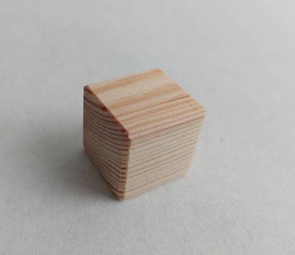 Houten blokje 2.5 cm