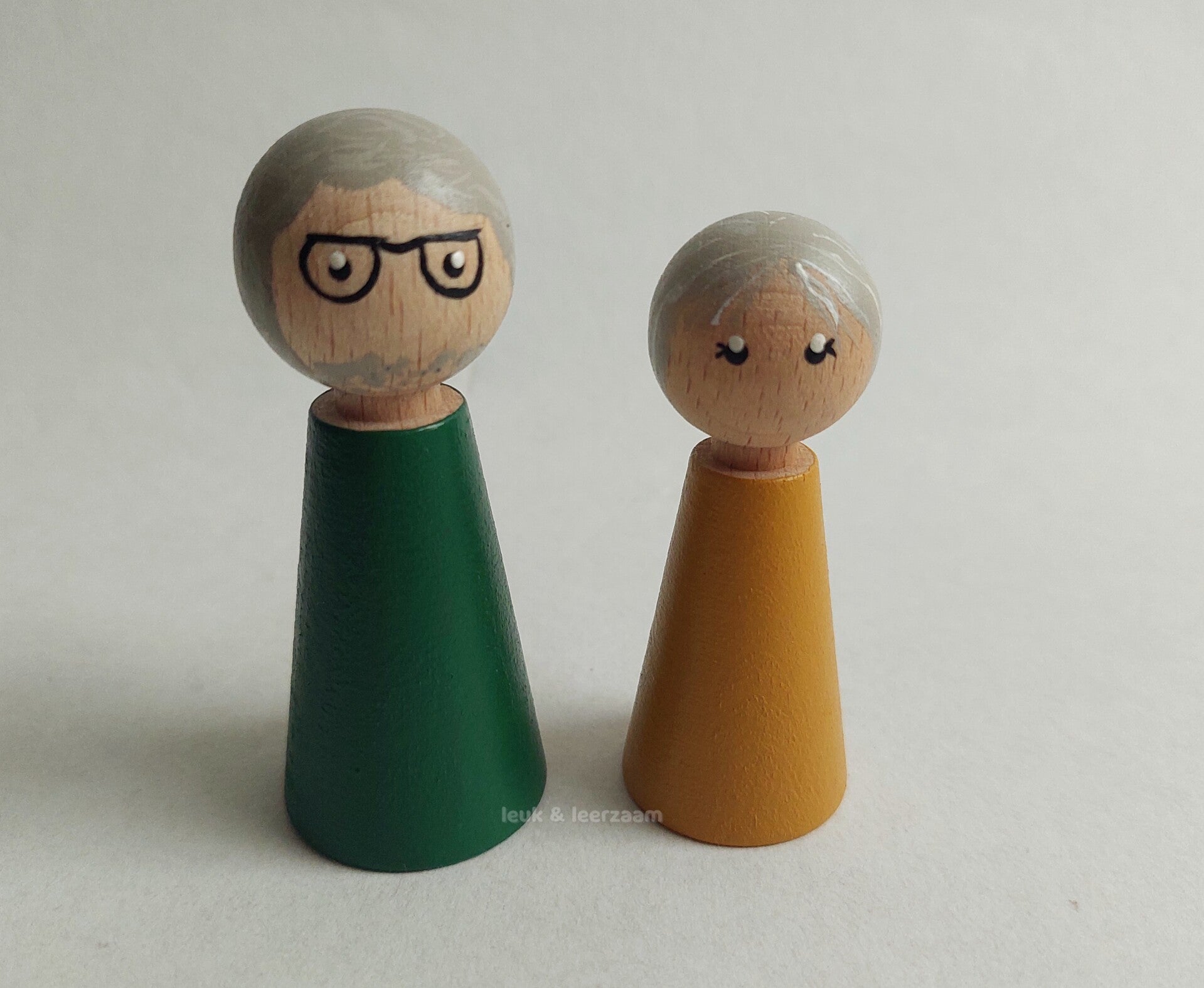 Houten poppetjes | opa en oma