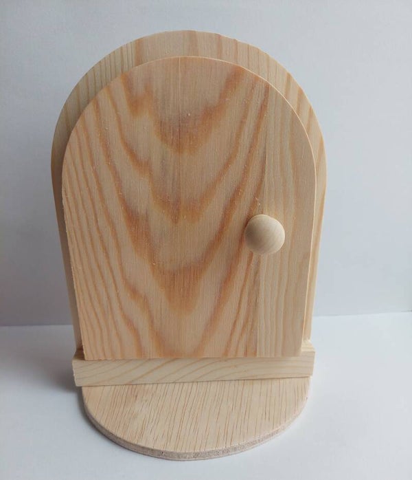 Houten deur metafoor
