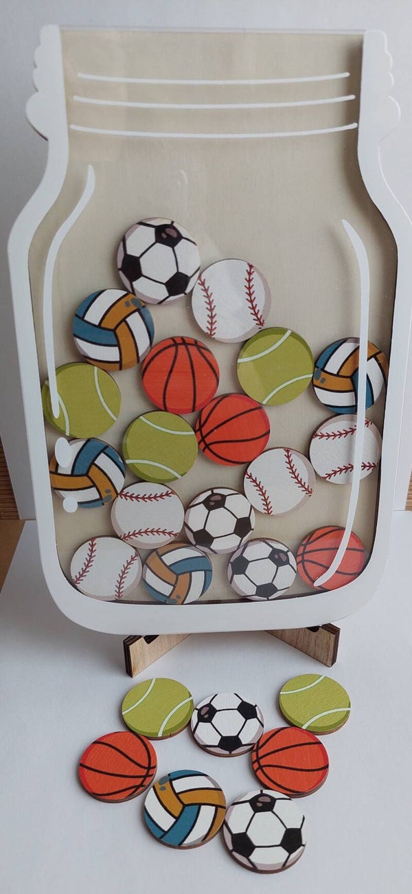 Beloningssysteem houten pot SPORT