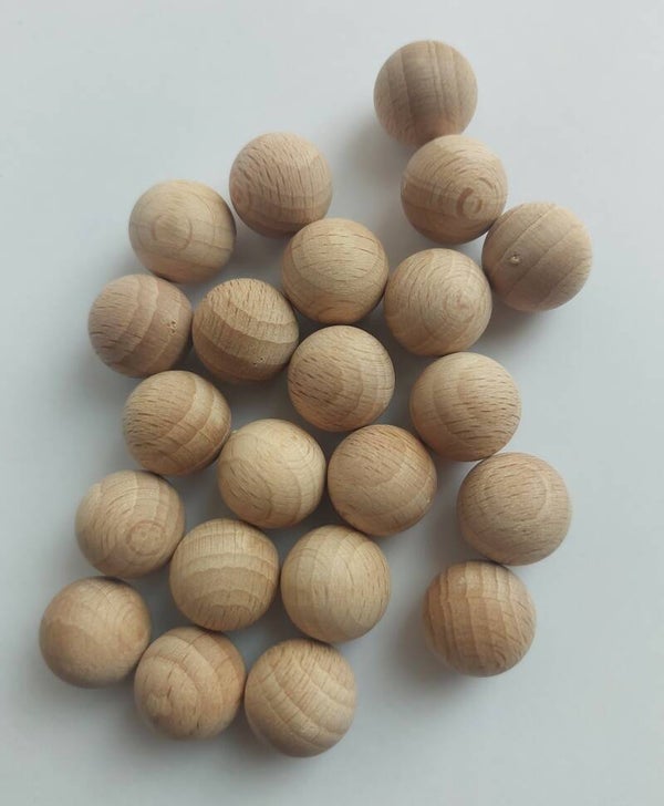 Houten ballen 21 stuks