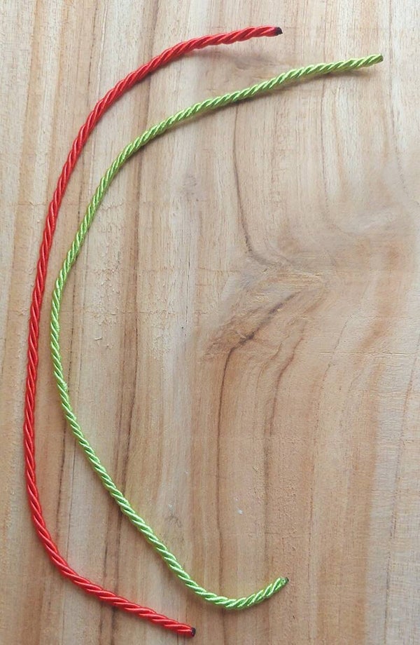 Rode en groene koord