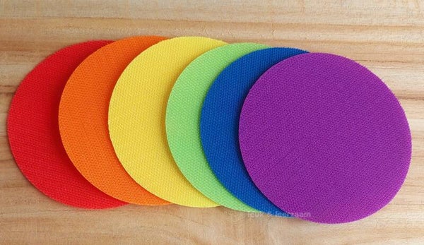 Gekleurde schijven 10 cm