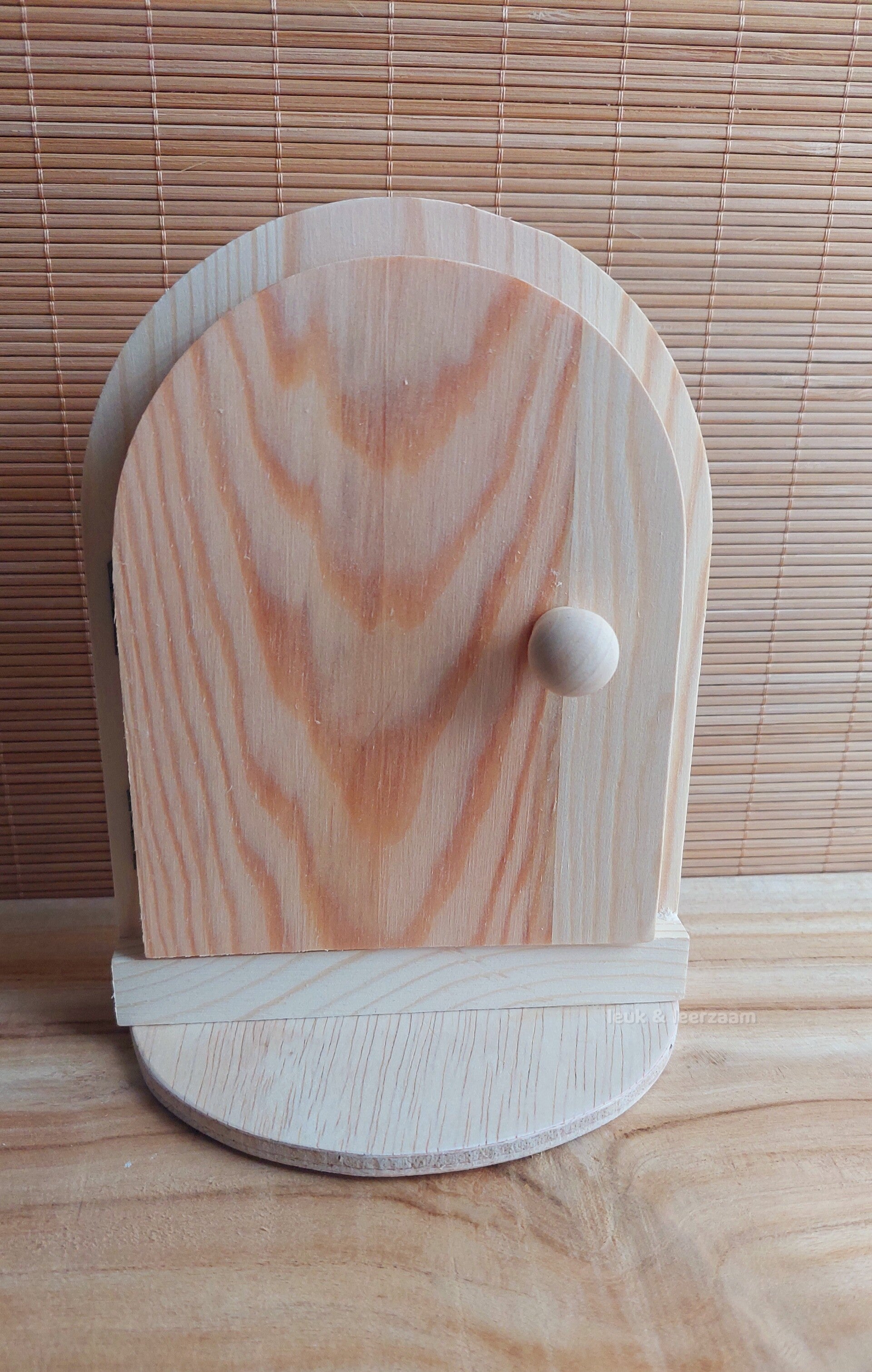 Houten deur metafoor