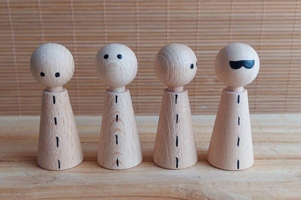 Poppetjes met ogenstanden