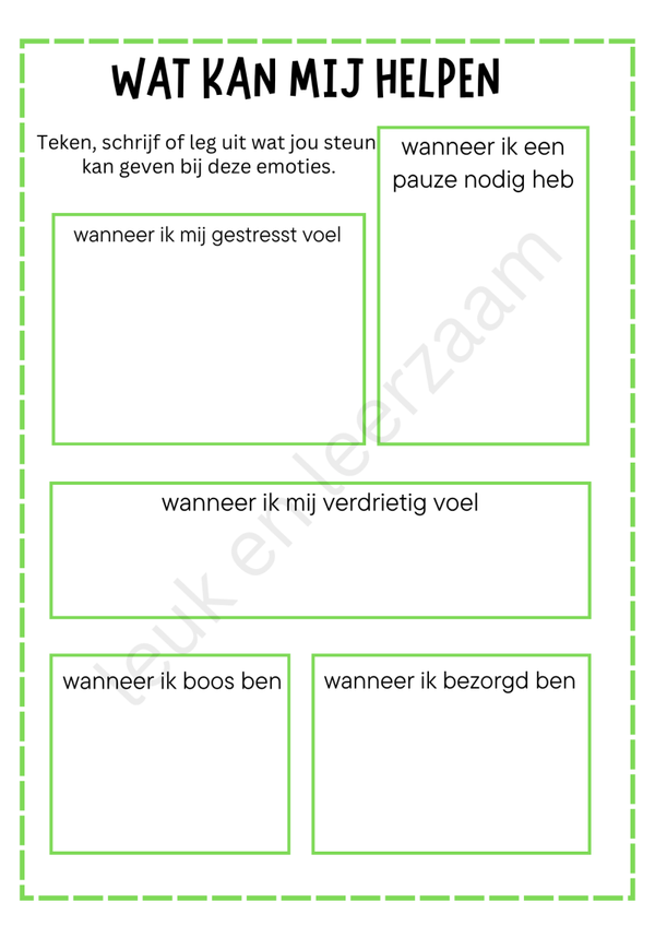 DOWNLOAD | werkblad Wat helpt mij?