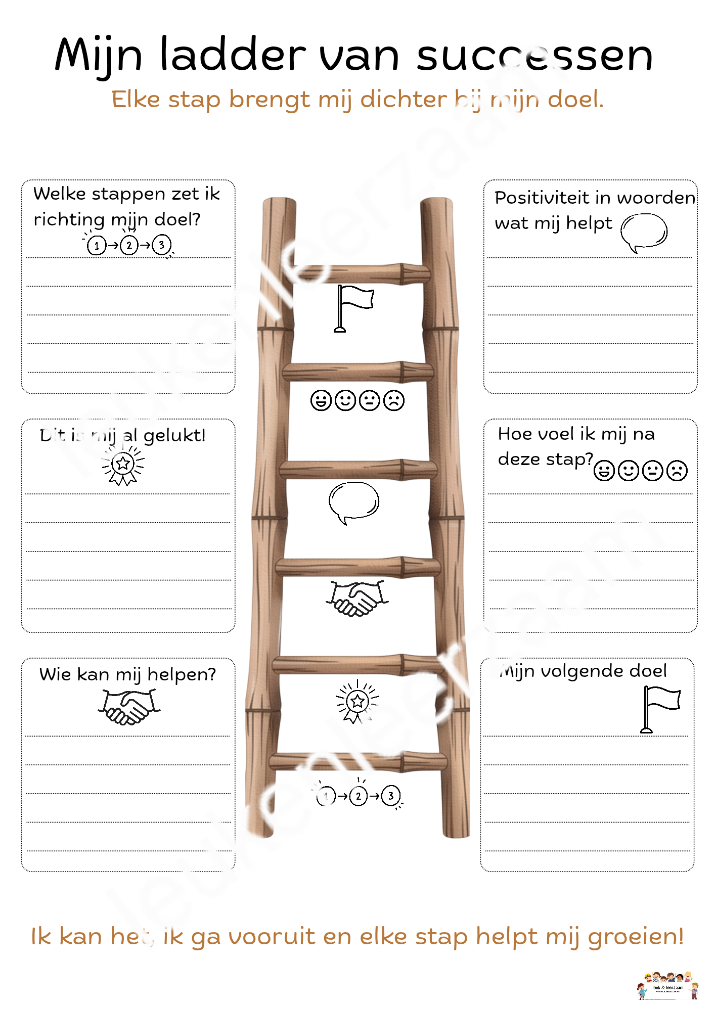 DOWNLOAD werkblad | Mijn ladder van successen