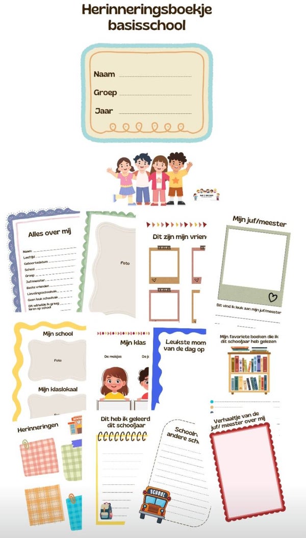 Download | herinneringsboekje school