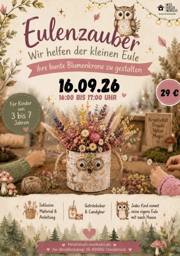 Eulenzauber - deine Blumenkrone