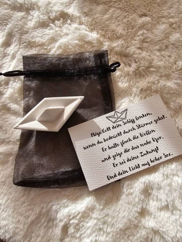 Trost - Geschenk "Papierschiff"