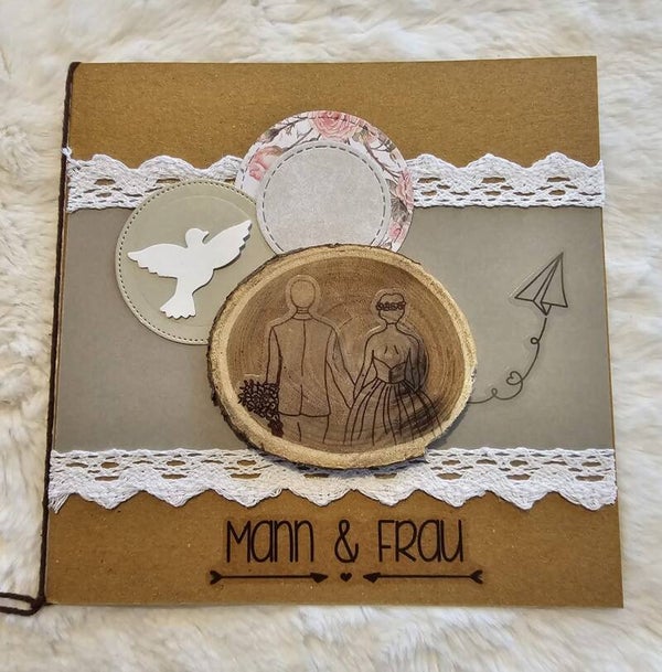 Grußkarte Hochzeit " Mann&Frau"