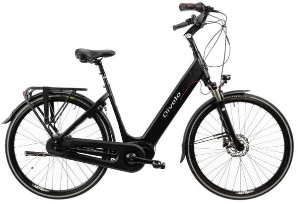 Qivelo Urban Intube-mat zwart - elektrische damesfiets