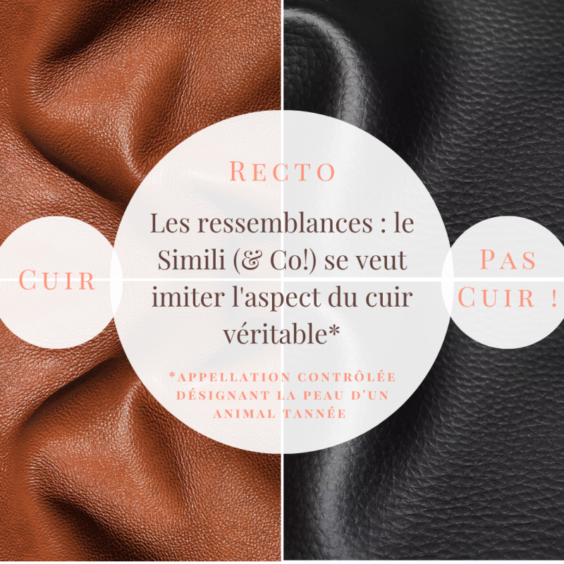 différence entre le cuir et le simili