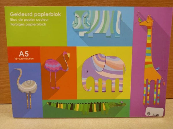 Papierblok Gekleurd
