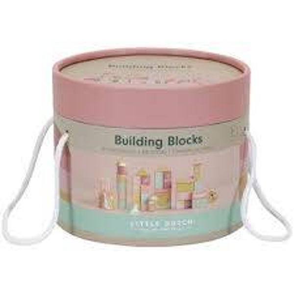 Bouwblokken in ton roze
