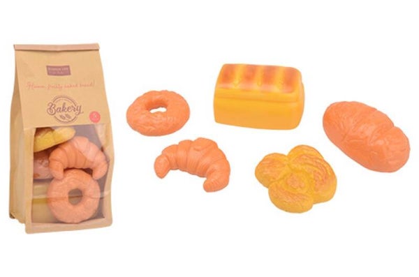 broodzak met 5  broodjes