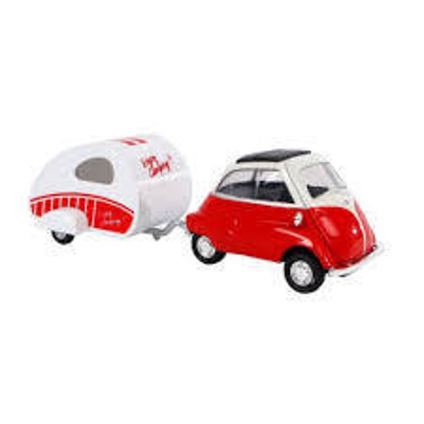 Welly BMW  Isetta met caravan