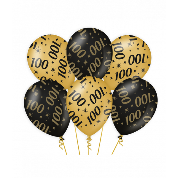 Classy party balloons 100 jaar