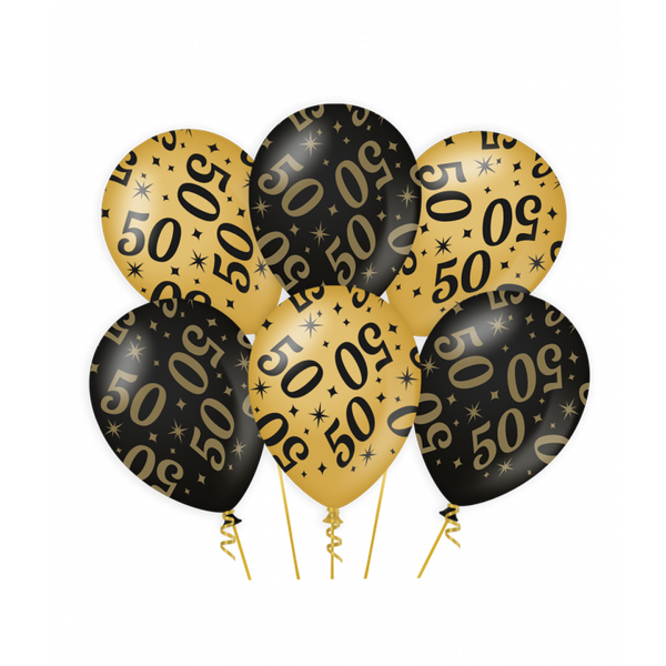 Classy party balloons 50 jaar