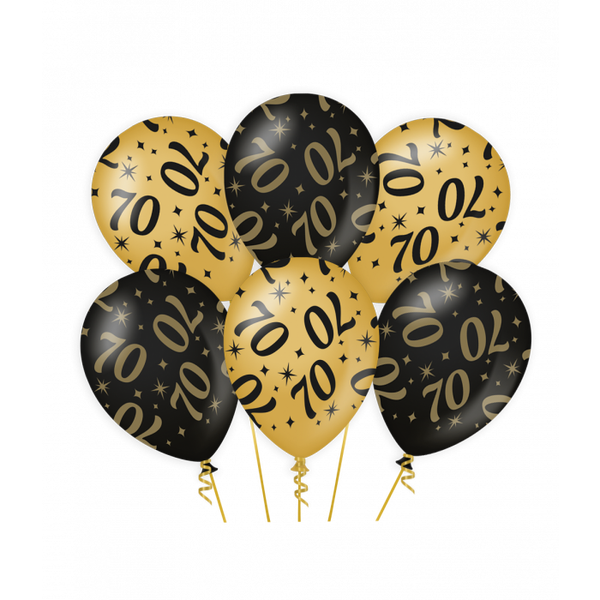Classy party balloons 70 jaar