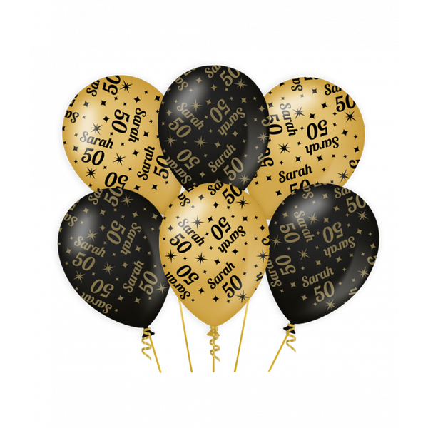 Classy party balloons 50 jaar Sarah