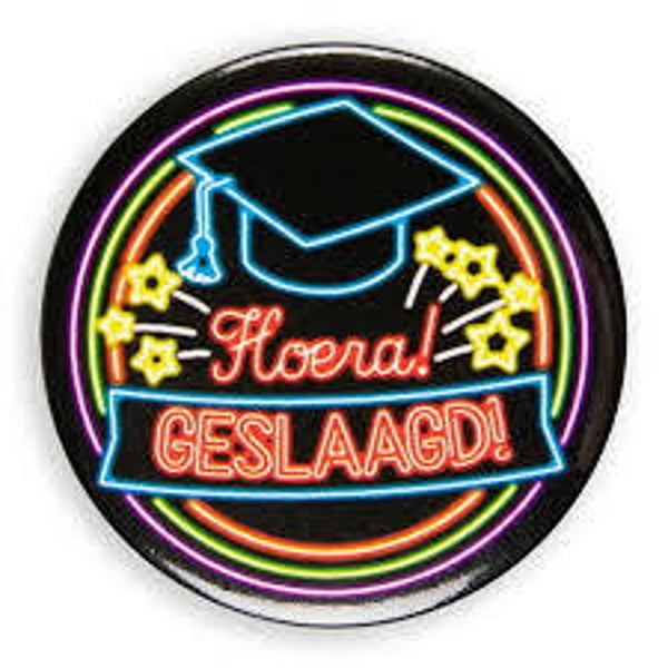 Neon party button