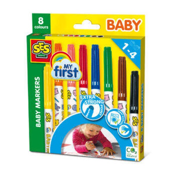 My First – Baby markers 8 kleuren