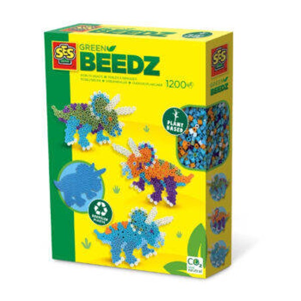 Green Beedz – Strijkkralen set triceratops dino