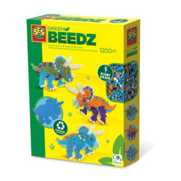 Green Beedz – Strijkkralen set triceratops dino