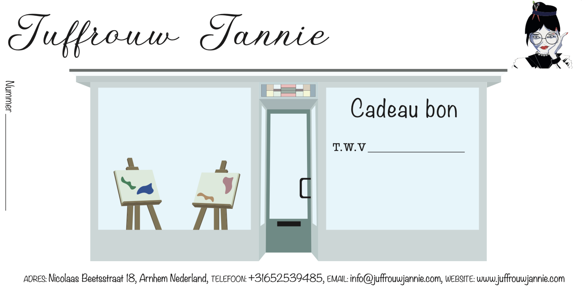 Cadeaubon Juffrouw Jannie
