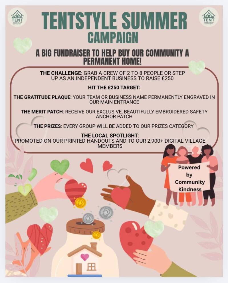 poster announcing the summer fundraising campaign