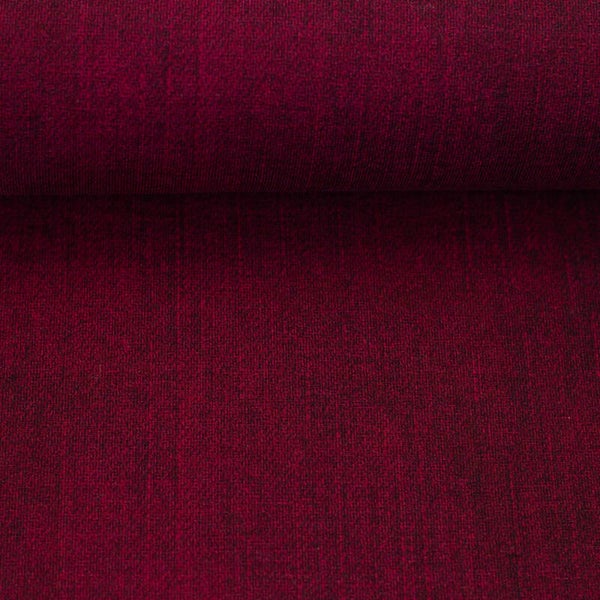 French Terry / Denim / dunckelrot