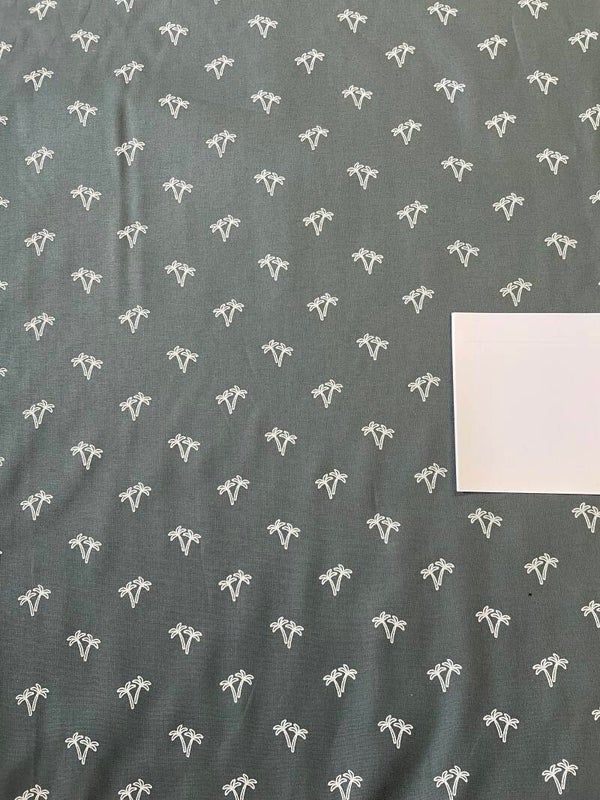 Baumwolle Popeline in rauchblau