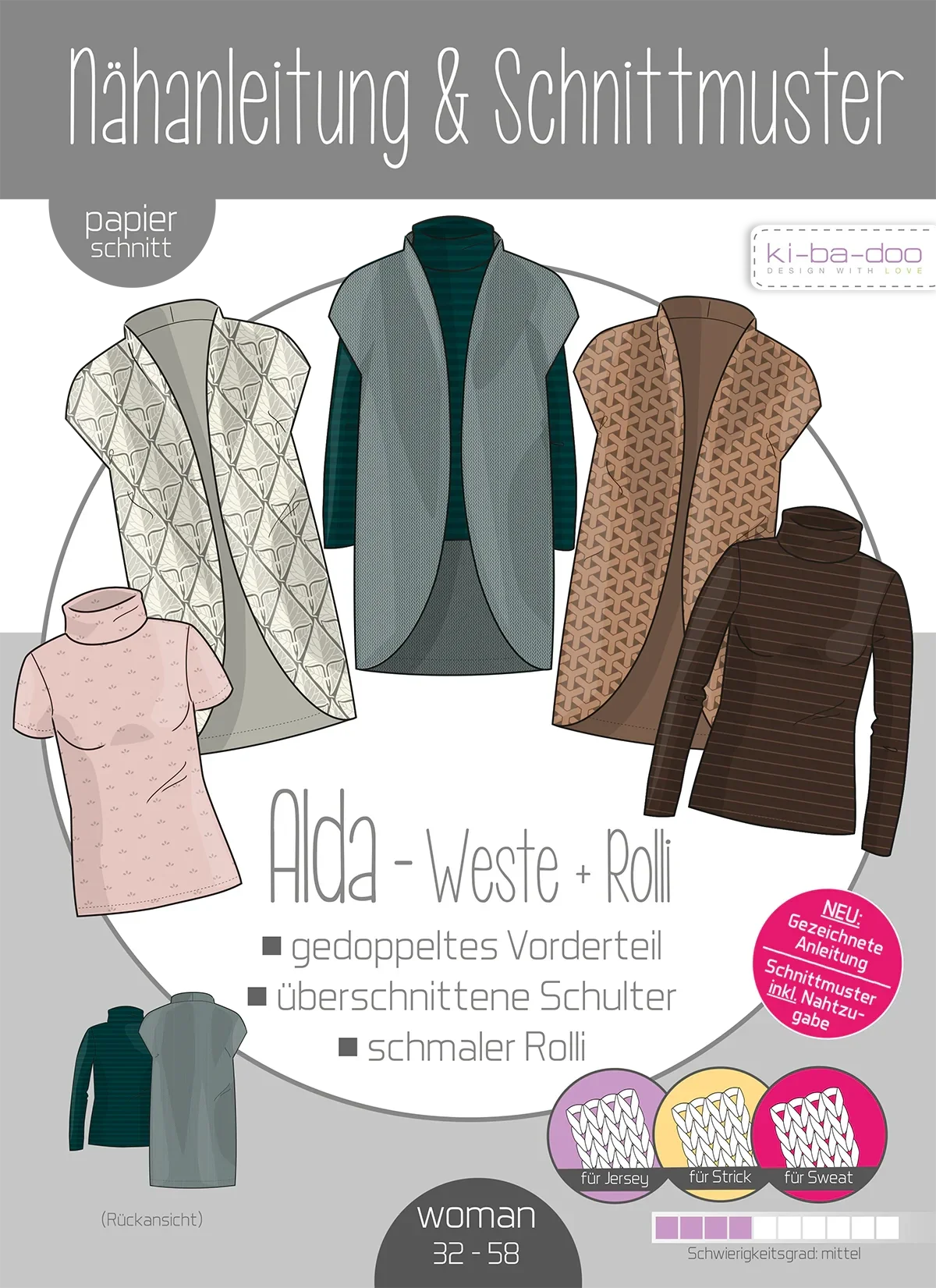 ALDA - Weste + Pulli