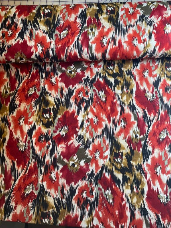 Viskose Jersey Rot/Orange