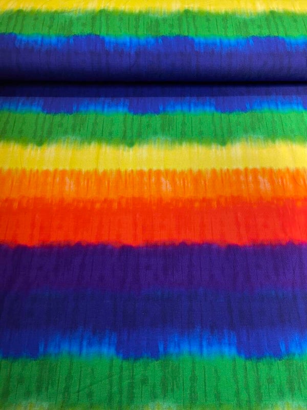 Baumwolle Jersey Regenbogen Watercolor